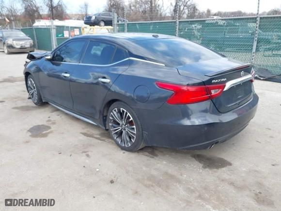 2017 Nissan Maxima SR with VIN 1N4AA6AP3HC407147, listed as a IAAI auction lot 41846735 with 127,411 mi miles. Bid and sale history available at carsss.com. Image 3.