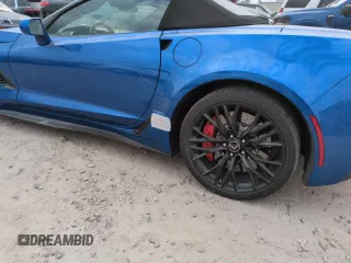 2015 Chevrolet Corvette Z06 3LZ with VIN 1G1YU3D66F5607211, listed as a Copart auction lot 76238254 with 14,268 mi miles and Salvage Title. Bid and sale history available at carsss.com. Image 12.