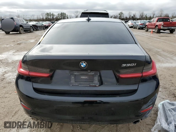 2020 BMW 3 Series 330i with VIN 3MW5R1J07L8B23382, listed as a Copart auction lot 45024295 with Not Provided miles and Salvage Title. Bid and sale history available at carsss.com. Image 6.