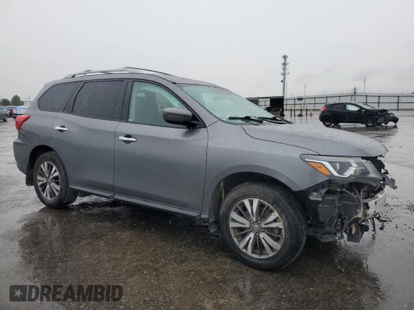 2018 Nissan Pathfinder S with VIN 5N1DR2MN4JC604526, listed as a Copart auction lot 47892325 with 66,187 mi miles and Salvage Title. Bid and sale history available at carsss.com. Image 4.
