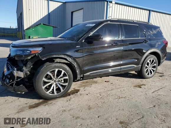 2022 Ford Explorer ST-Line with VIN 1FMSK8KHXNGB62720, listed as a Copart auction lot 82442754 with 61,346 mi miles and Salvage Title. Bid and sale history available at carsss.com. Image 1.