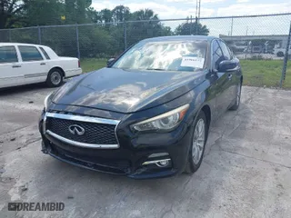 2015 Infiniti Q50 Premium with VIN JN1BV7AR9FM415466, listed as a IAAI auction lot 41960277 with 164,446 mi miles. Bid and sale history available at carsss.com. Image 2.