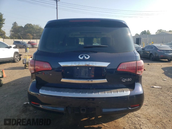 2015 Infiniti QX80 with VIN JN8AZ2NCXF9370986, listed as a Copart auction lot 69823484 with 172,144 mi miles and Salvage Title. Bid and sale history available at carsss.com. Image 6.