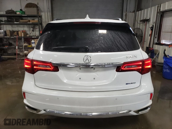 2020 Acura MDX Sport Hybrid w/Technology Pkg with VIN 5J8YD7H57LL001702, listed as a Copart auction lot 88760995 with 15,010 mi miles and Salvage Title. Bid and sale history available at carsss.com. Image 6.