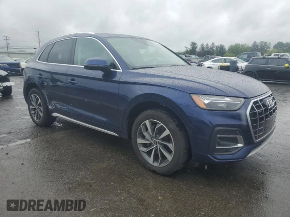 2021 Audi Q5 Premium z VIN WA1AAAFY4M2002990, wystawiony jako Copart lot #57480875 z przebiegiem 55 171 mil mil oraz Szkoda całkowita • Salvage title. Historia ofert i sprzedaży dostępna na DreamBid. Obrazek 4.