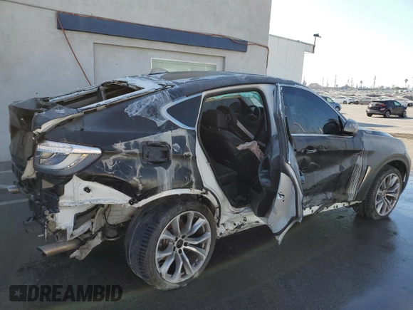 2016 BMW X6 sDrive35i with VIN 5UXKU0C58G0F93204, listed as a Copart auction lot 73562584 with 137,462 mi miles and Salvage Title. Bid and sale history available at carsss.com. Image 3.