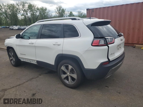 2019 Jeep Cherokee Limited with VIN 1C4PJMDX6KD122304, listed as a Copart auction lot 55560005 with 93,334 mi miles and Salvage Title. Bid and sale history available at DreamBid. Image 2.
