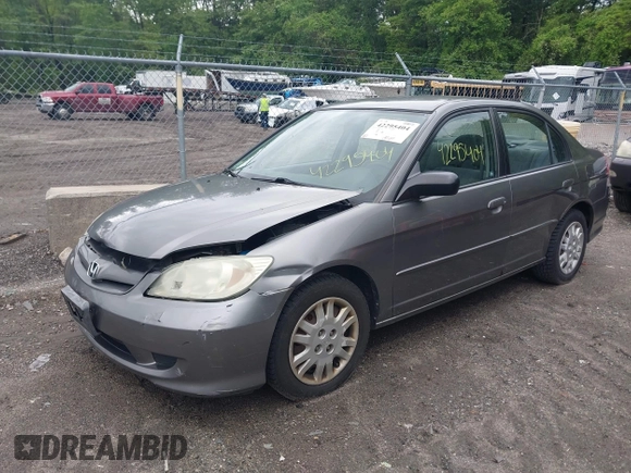 2004 Honda Civic LX z VIN 2HGES16584H552275, wystawiony jako IAAI lot #42295404 z przebiegiem 147 318 mil mil oraz . Historia ofert i sprzedaży dostępna na DreamBid. Obrazek 2.