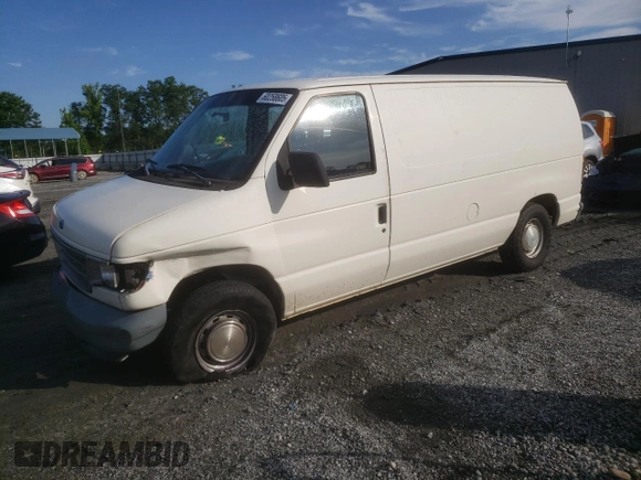 1992 Ford Econoline Cargo with VIN 1FTEE14Y2NHB57650, listed as a Copart auction lot 60258605 with 313,337 mi miles and Salvage title. Bid and sale history available at DreamBid. Image 1.