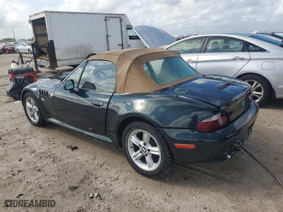 2000 BMW Z3 2.5L with VIN WBACH9343YLG05276, listed as a Copart auction lot 79605494 with 38,226 mi miles and Non Repairable. Bid and sale history available at carsss.com. Image 2.