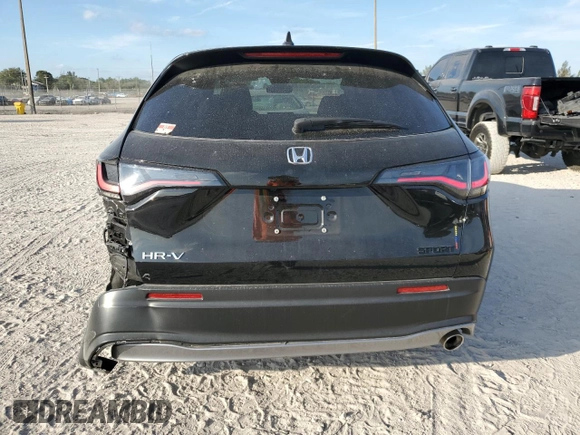 2023 Honda HR-V Sport with VIN 3CZRZ1H55PM708359, listed as a Copart auction lot 46360735 with 31,713 mi miles and Salvage Title. Bid and sale history available at carsss.com. Image 6.
