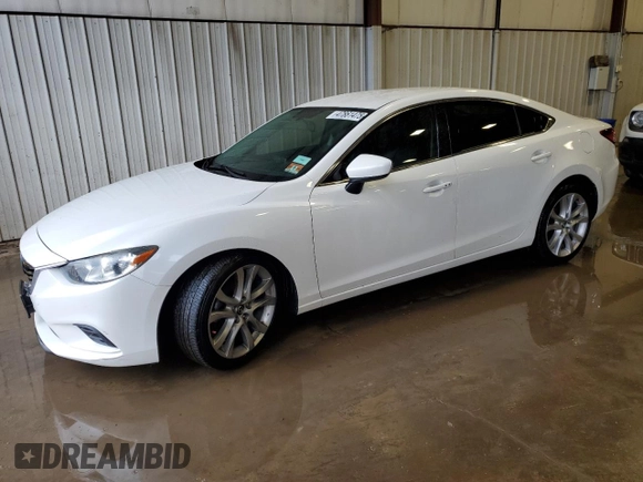 2016 Mazda Mazda6 i Touring with VIN JM1GJ1V55G1469305, listed as a Copart auction lot 47861475 with 111,861 mi miles and Salvage Title. Bid and sale history available at carsss.com. Image 1.