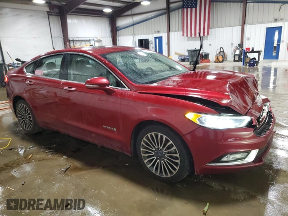 2017 Ford Fusion Hybrid Titanium with VIN 3FA6P0RU2HR394713, listed as a Copart auction lot 56070815 with 95,098 mi miles and Salvage title. Bid and sale history available at DreamBid. Image 4.