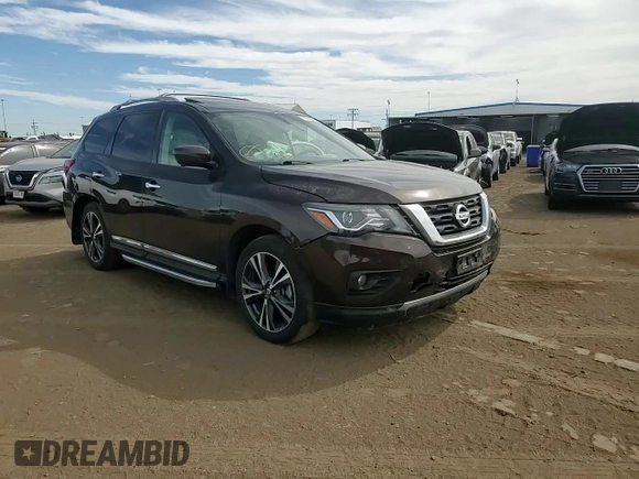 2020 Nissan Pathfinder Platinum with VIN 5N1DR2DM3LC629167, listed as a Copart auction lot 71132664 with 46,213 mi miles and Salvage Title. Bid and sale history available at carsss.com. Image 12.