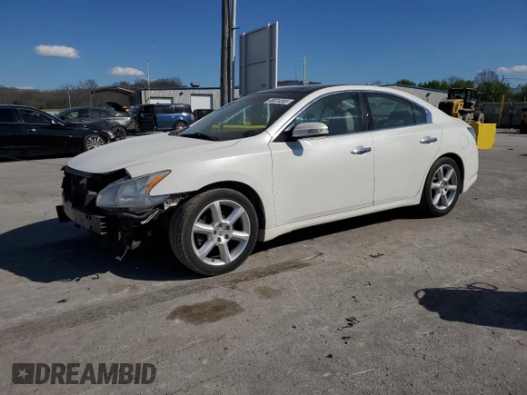 2012 Nissan Maxima SV with VIN 1N4AA5AP8CC864023, listed as a Copart auction lot 49974385 with 266,031 mi miles and Salvage title. Bid and sale history available at DreamBid. Image 1.