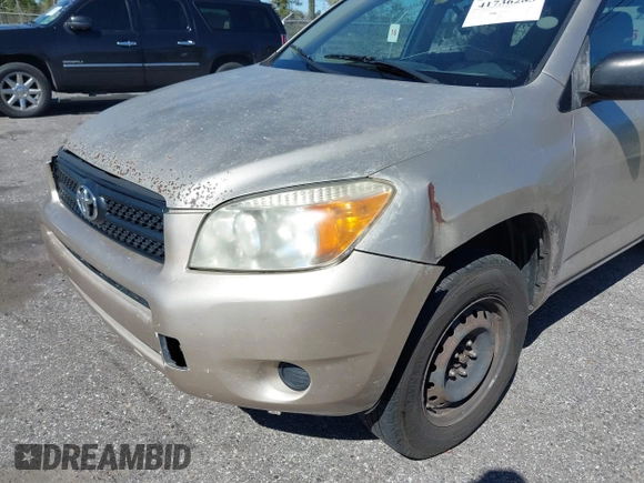 2007 Toyota RAV4 with VIN JTMZD33V475074183, listed as a IAAI auction lot 41736283 with 289,453 mi miles. Bid and sale history available at carsss.com. Image 6.