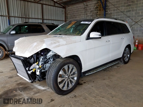 2019 Mercedes-Benz GLS with VIN 4JGDF6EE2KB236921, listed as a Copart auction lot 36902750 with 0 mi miles. Bid and sale history available at carsss.com. Image 2.
