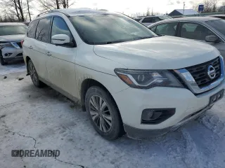2017 Nissan Pathfinder SV with VIN 5N1DR2MM7HC610550, listed as a Copart auction lot 87195714 with 54,066 mi miles and Salvage Title. Bid and sale history available at carsss.com. Image 4.