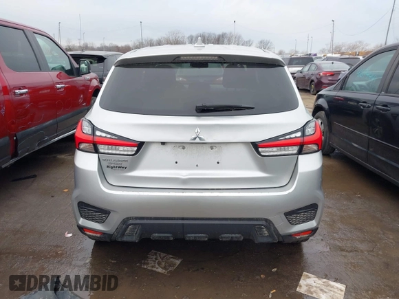 2020 Mitsubishi Outlander Sport ES 2.0 with VIN JA4AP3AU8LU017719, listed as a IAAI auction lot 41674646 with 90,807 mi miles. Bid and sale history available at carsss.com. Image 17.