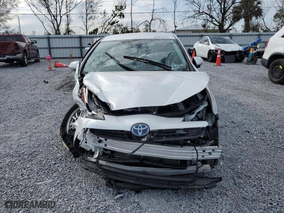 2022 Toyota Prius LE with VIN JTDL9MFU8N3032706, listed as a Copart auction lot 43924515 with 10,822 mi miles and Salvage Title. Bid and sale history available at carsss.com. Image 5.