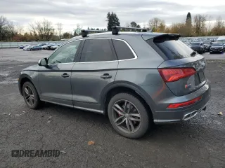 2018 Audi SQ5 Prestige with VIN WA1C4AFY6J2101077, listed as a Copart auction lot 82238344 with 26,034 mi miles and Salvage Title. Bid and sale history available at DreamBid. Image 2.