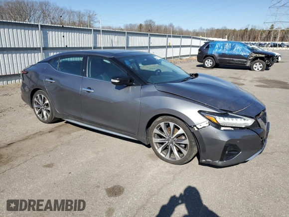 2019 Nissan Maxima Platinum z VIN 1N4AA6AV0KC367101, wystawiony jako Copart lot #46715415 z przebiegiem 68 567 mil mil oraz Szkody całkowita. Historia ofert i sprzedaży dostępna na DreamBid. Obrazek 4.