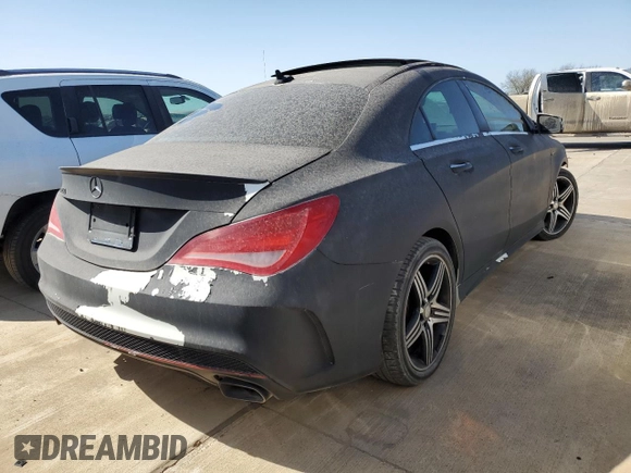 2015 Mercedes-Benz CLA 250 with VIN WDDSJ4EB4FN165302, listed as a Copart auction lot 41458985 with 78,956 mi miles and Salvage Title. Bid and sale history available at DreamBid. Image 3.