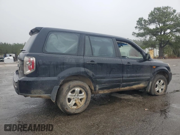 2006 Honda Pilot LX with VIN 2HKYF18106H541677, listed as a Copart auction lot 44237085 with 182,296 mi miles and Salvage Title. Bid and sale history available at DreamBid. Image 3.