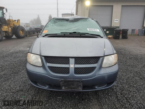 2002 Dodge Caravan SE with VIN 1B4GP24372B695494, listed as a Copart auction lot 43803375 with 0 mi miles and Salvage Title. Bid and sale history available at carsss.com. Image 5.