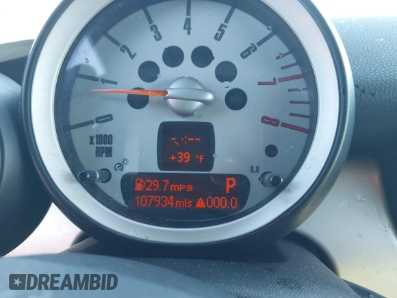 2009 MINI Convertible with VIN WMWMR33569TU95961, listed as a IAAI auction lot 41689845 with 107,934 mi miles and . Bid and sale history available at DreamBid. Image 15.