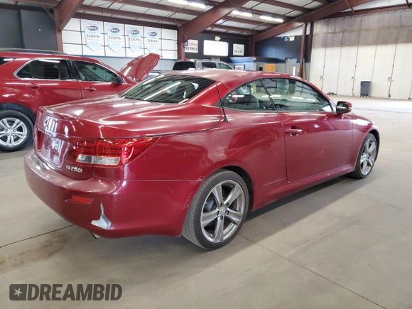2012 Lexus IS 250 C z VIN JTHFF2C29C2526040, wystawiony jako Copart lot #87149204 z przebiegiem 153 211 mil mil oraz Czysty tytuł • Clean title. Historia ofert i sprzedaży dostępna na DreamBid. Obrazek 3.