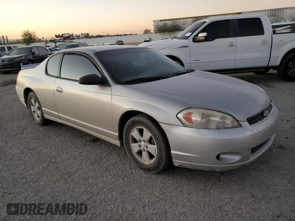 2007 Chevrolet Monte Carlo LT with VIN 2G1WK15K079419964, listed as a Copart auction lot 75769884 with 199,435 mi miles and Clean Title. Bid and sale history available at carsss.com. Image 4.