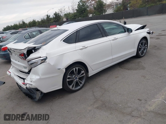 2020 Ford Fusion Titanium with VIN 3FA6P0K92LR103416, listed as a IAAI auction lot 41681810 with 54,902 mi miles and . Bid and sale history available at DreamBid. Image 4.