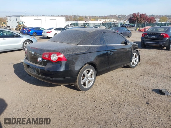 2007 Volkswagen Eos with VIN WVWCA71F47V025065, listed as a IAAI auction lot 40722131 with 158,576 mi miles and . Bid and sale history available at DreamBid. Image 4.