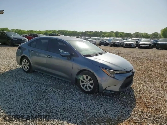 2021 Toyota Corolla LE with VIN 5YFEPMAE0MP150947, listed as a Copart auction lot 52053385 with 76,713 mi miles and Salvage Title. Bid and sale history available at DreamBid. Image 10.