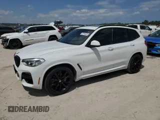 2020 BMW X3 sDrive30i with VIN 5UXTY3C07L9C47794, listed as a Copart auction lot 52194455 with 48,427 mi miles and Salvage Title. Bid and sale history available at carsss.com. Image 1.