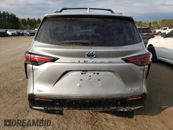 2023 Toyota Sienna Platinum with VIN 5TDESKFC5PS079072, listed as a Copart auction lot 53603985 with 45,654 mi miles and Salvage Title. Bid and sale history available at DreamBid. Image 6.