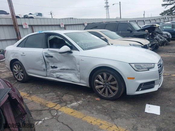 2018 Audi A4 Premium with VIN WAUKMAF47JN012032, listed as a IAAI auction lot 41600847 with 70,815 mi miles. Bid and sale history available at carsss.com. Image 13.