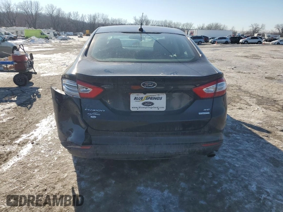 2015 Ford Fusion SE with VIN 1FA6P0HD4F5125274, listed as a Copart auction lot 88416105 with 48,013 mi miles and Salvage title. Bid and sale history available at DreamBid. Image 6.