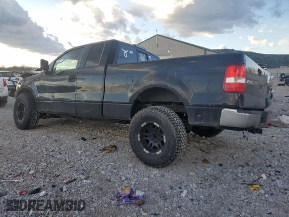 2005 Ford F-150 STX with VIN 1FTRX12W95NA75834, listed as a Copart auction lot 46849285 with 182,546 mi miles and Salvage Title. Bid and sale history available at carsss.com. Image 2.