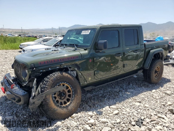 2023 Jeep Gladiator Rubicon с VIN 1C6JJTBM8PL515539, выставлен на аукционе Copart как лот 61076725 с пробегом 21 434 миль миль и Списание • Salvage title. История ставок и продаж доступна на DreamBid. Изображение 1.