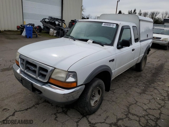 1999 Ford Ranger XLT with VIN 1FTZR15X9XPB07526, listed as a Copart auction lot 48908815 with 138,985 mi miles and Salvage Title. Bid and sale history available at carsss.com. Image 1.