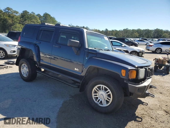 2007 Hummer H3 SUV with VIN 5GTDN13E278152219, listed as a Copart auction lot 76464864 with 205,112 mi miles and Salvage Title. Bid and sale history available at DreamBid. Image 4.