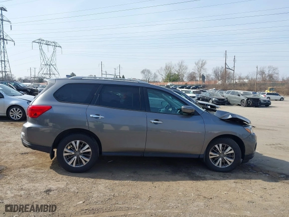 2019 Nissan Pathfinder S with VIN 5N1DR2MM6KC591691, listed as a IAAI auction lot 41803630 with 66,794 mi miles. Bid and sale history available at carsss.com. Image 13.