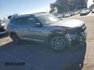 2021 Volkswagen Atlas SE with VIN 1V2MR2CAXMC583185, listed as a Copart auction lot 89405925 with 49,175 mi miles and Salvage title. Bid and sale history available at DreamBid. Image 4.
