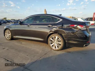 2018 Genesis G80 3.8L with VIN KMHGN4JE7JU270592, listed as a Copart auction lot 77489614 with 42,791 mi miles and Salvage Title. Bid and sale history available at carsss.com. Image 2.