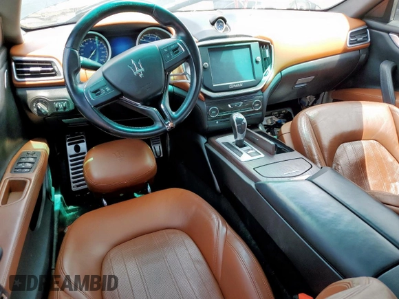 2014 Maserati Ghibli S Q4 with VIN ZAM57RTA8E1097777, listed as a Copart auction lot 59604665 with 86,135 mi miles and Salvage title. Bid and sale history available at DreamBid. Image 8.