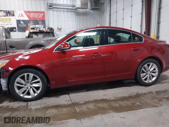 2015 Buick Regal with VIN 2G4GK5EX7F9201786, listed as a IAAI auction lot 41589776 with 130,669 mi miles. Bid and sale history available at carsss.com. Image 14.