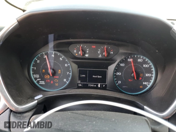2018 Chevrolet Equinox LT with VIN 3GNAXJEV5JS618488, listed as a Copart auction lot 54208665 with 77,243 mi miles and Salvage title. Bid and sale history available at DreamBid. Image 9.