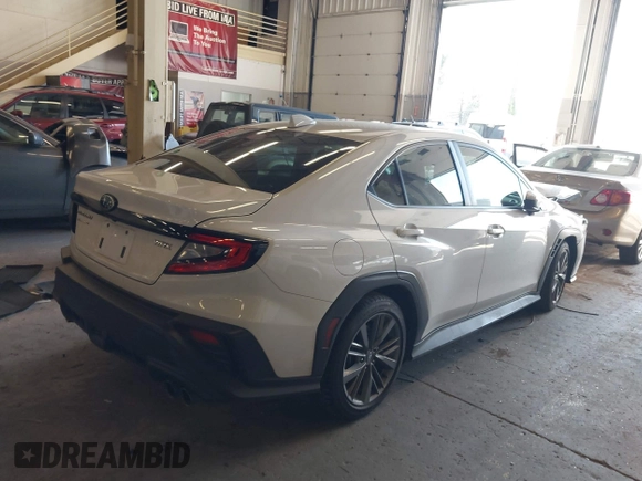 2024 Subaru WRX with VIN JF1VBAB68R9808697, listed as a IAAI auction lot 41753428 with 5,054 mi miles and . Bid and sale history available at DreamBid. Image 4.